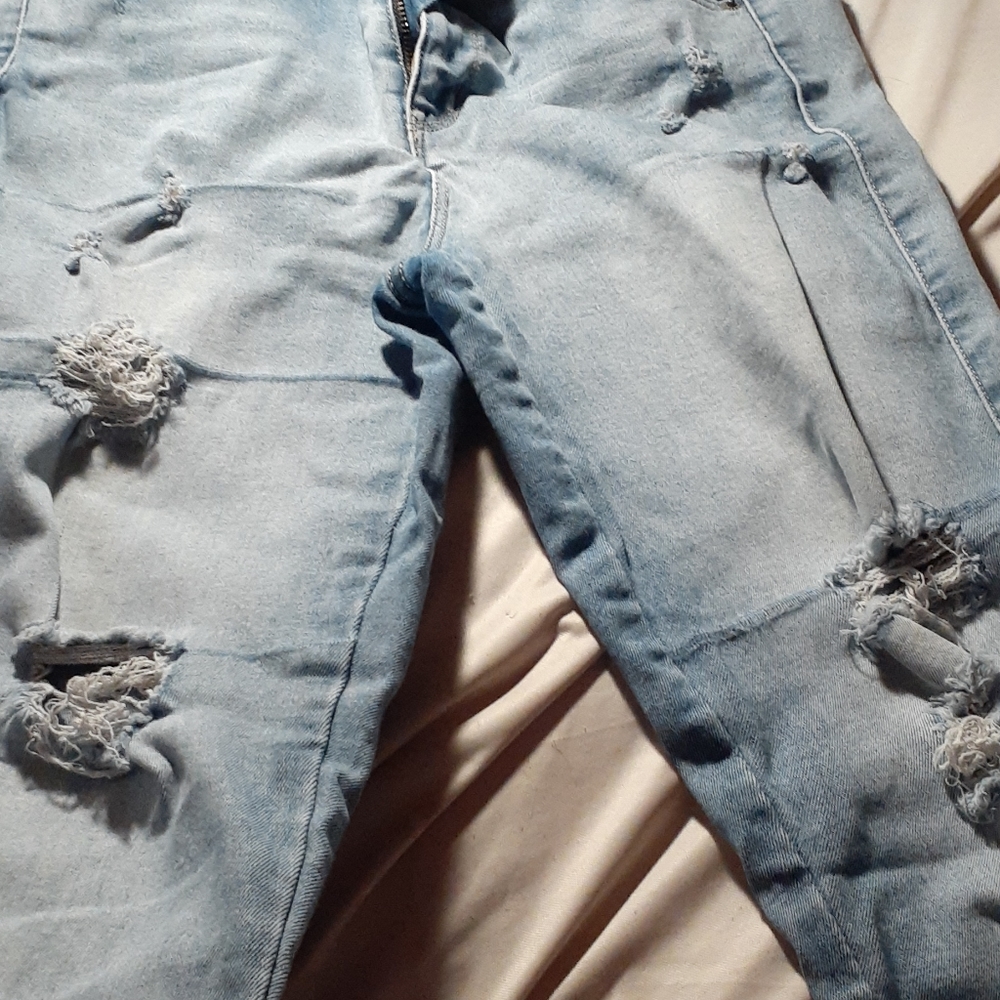 Light blue skinny jeans